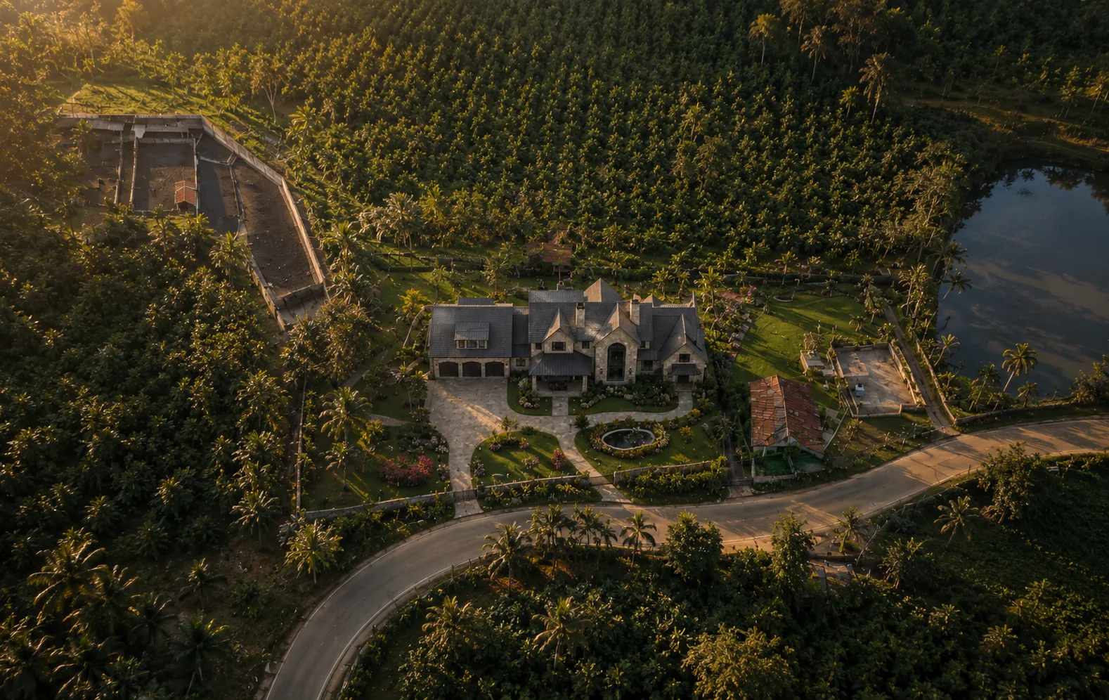 Stage 4 — garden and estate rooms take shape